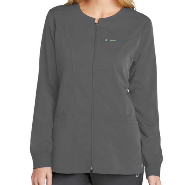   - Women's Premiere Flex Full Zip Scrub Jacket Thumbnail