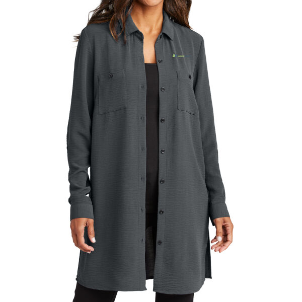   - Women's Textured Crepe Long Tunic Thumbnail